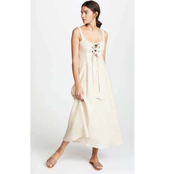 ✖️SOLD✖️Mara Hoffman Tan Midi Dress - Picture 5 of 11